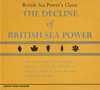British Sea Power – The Decline Of British Sea Power